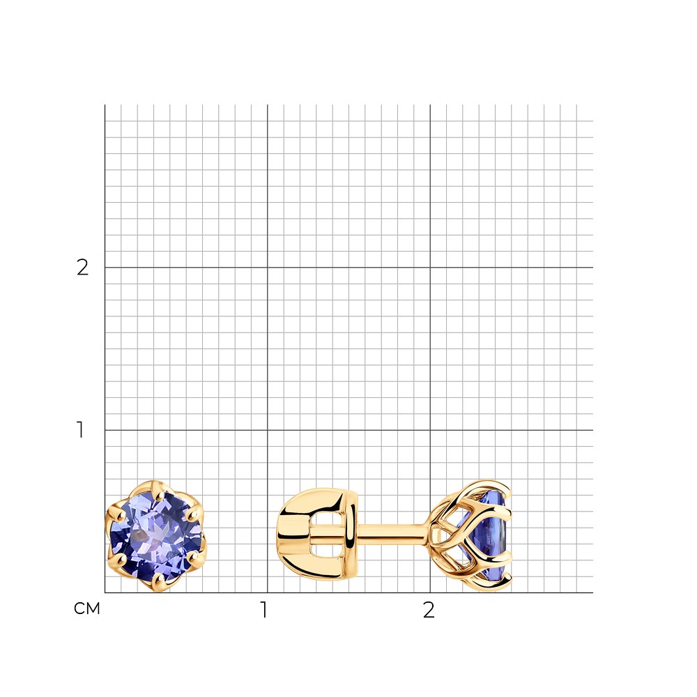 Серьги пусеты 6024136 №23 62