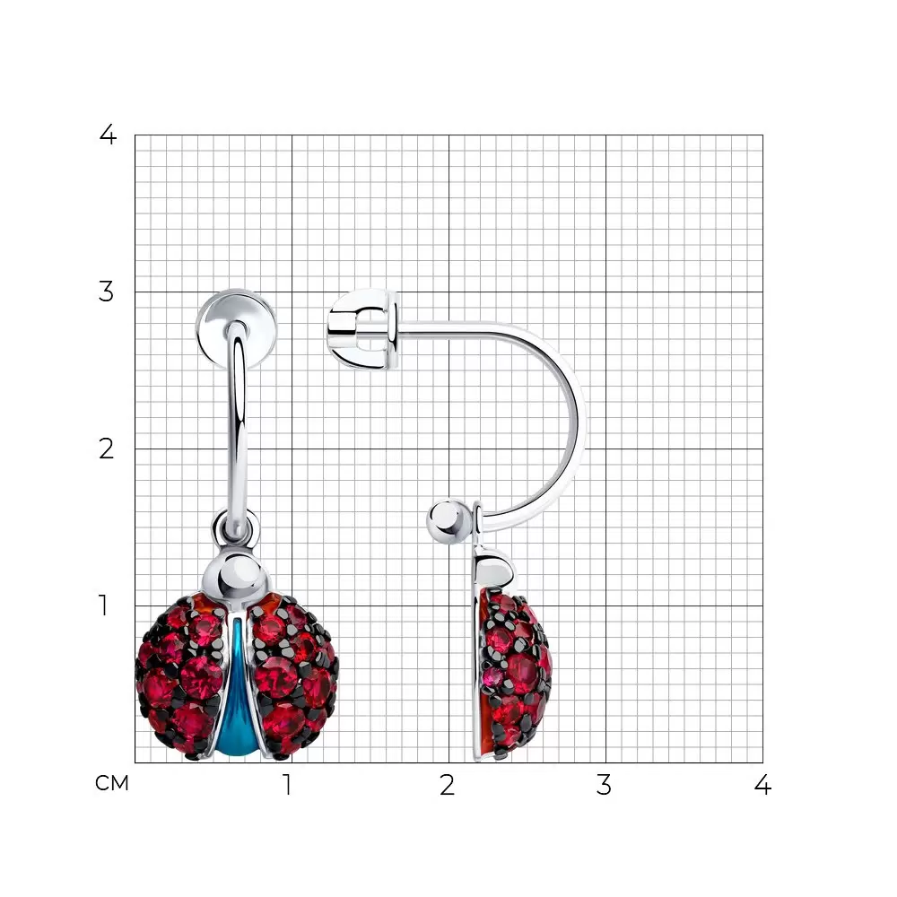 Серьги пусеты 94023574